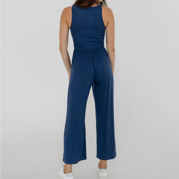 Imbodhi Hana Jumpsuit Ribbed Indigo Size M - Picture 2 of 5